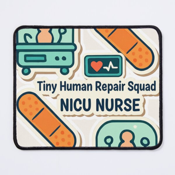 Item preview, Tiny Human Repair Squ | Cute Neonatal Nurse Gift | NICU Nurse Humor | Tiny Miracles Aesthetic designed and sold by The Salted Lime Cape Cod .