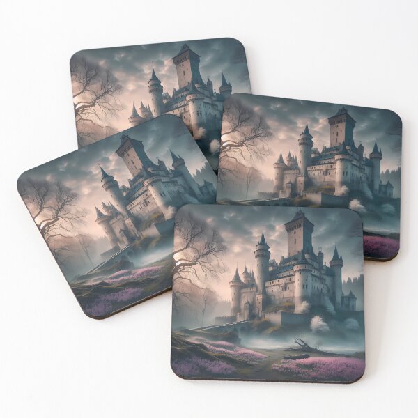 Item preview, Mystical Foggy Castle & Spring Blooms designed and sold by Ars-Mystica-AM.
