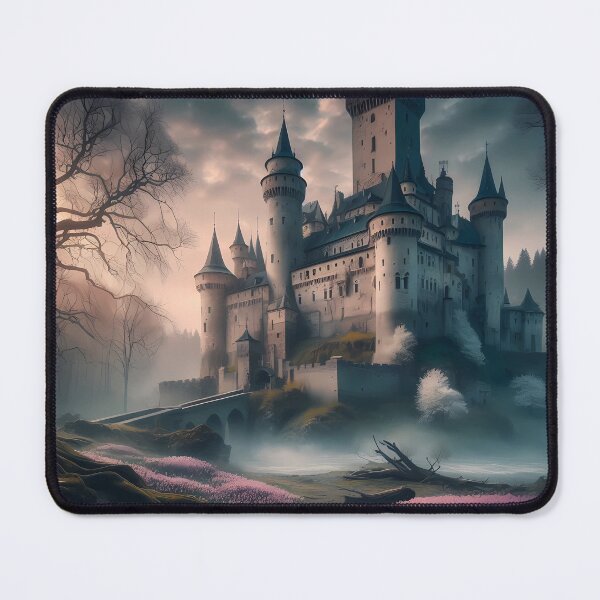 Item preview, Mystical Foggy Castle & Spring Blooms designed and sold by Ars-Mystica-AM.