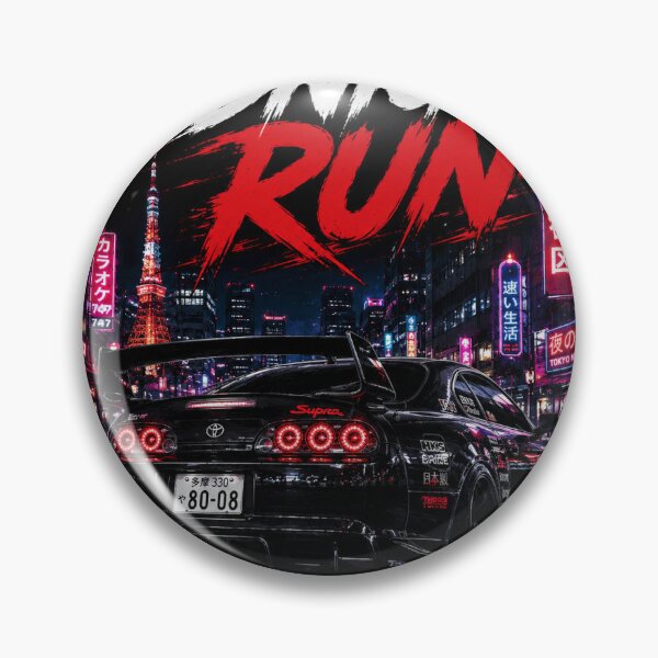 Item preview, Midnight Run Supra T-Shirt | Cyberpunk Tokyo Street Racing Design designed and sold by No Limits Garage.