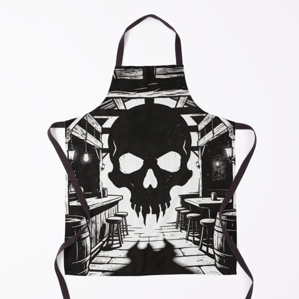 Item preview, Whispers of the Skull Tavern – Shadow Silhouette Art designed and sold by TheInkRaven.
