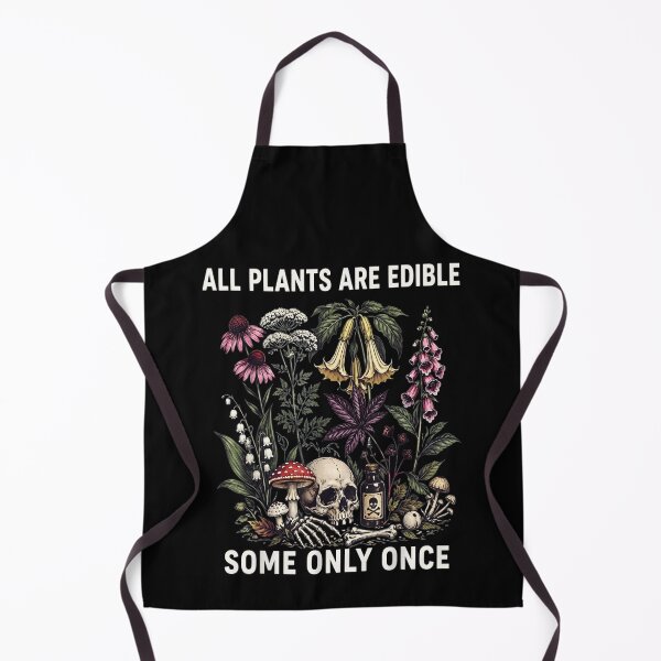 Item preview, All Plants Are Edible Some Only Once Funny Dark Humor Botanical designed and sold by GalenoHenley.