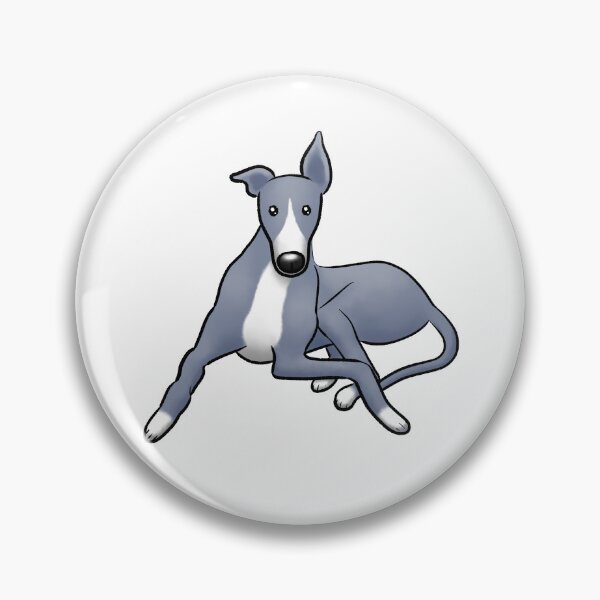 Artikelvorschau, Sitting Pretty - Blau-Weißer Hund entworfen und verkauft von Tessa Draws Stoof.