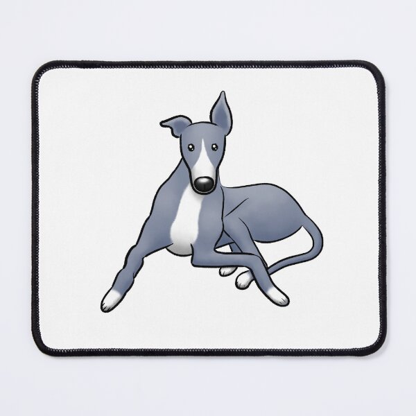 Item preview, Sitting Pretty - Blue and White Hound designed and sold by Tessa Draws Stoof.
