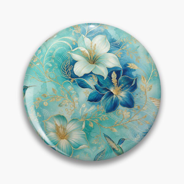 Item preview, Turquoise Hummingbird Repeat designed and sold by Jandedan.
