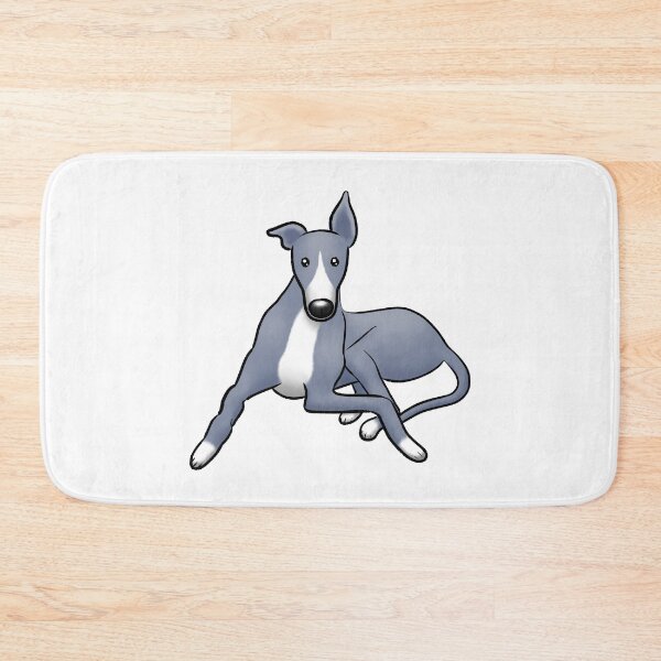 Item preview, Sitting Pretty - Blue and White Hound designed and sold by Tessa Draws Stoof.