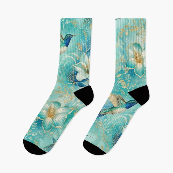 Item preview, Turquoise Hummingbird Repeat designed and sold by Jandedan.