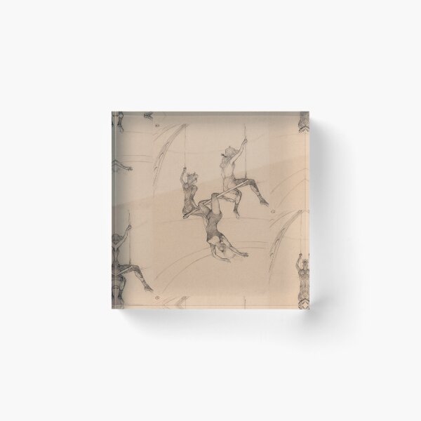 Item preview, The Flying Trapeze by Henri de Toulouse-Lautrec | Vintage Circus Acrobat Poster Print designed and sold by artofuniverse.