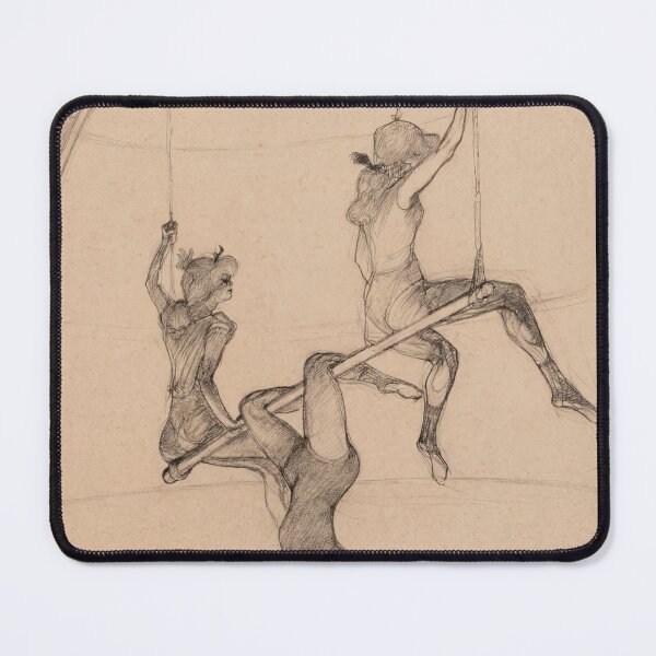 Item preview, The Flying Trapeze by Henri de Toulouse-Lautrec | Vintage Circus Acrobat Poster Print designed and sold by artofuniverse.