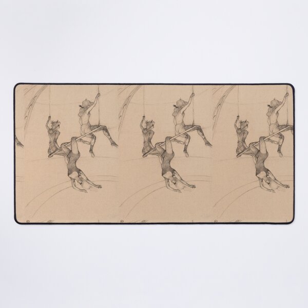 Item preview, The Flying Trapeze by Henri de Toulouse-Lautrec | Vintage Circus Acrobat Poster Print designed and sold by artofuniverse.