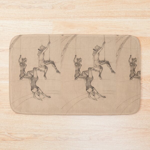Item preview, The Flying Trapeze by Henri de Toulouse-Lautrec | Vintage Circus Acrobat Poster Print designed and sold by artofuniverse.