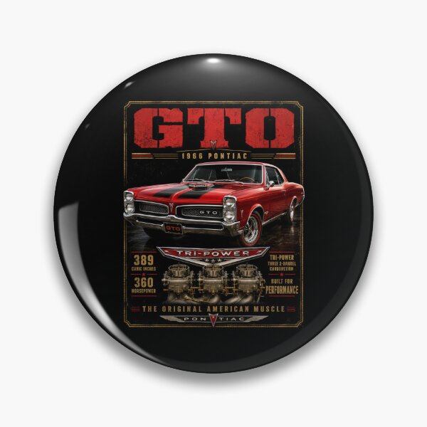 Item preview, 1966 Pontiac GTO Tri-Power Classic Muscle Car Vintage Art designed and sold by TheArtOfCar.
