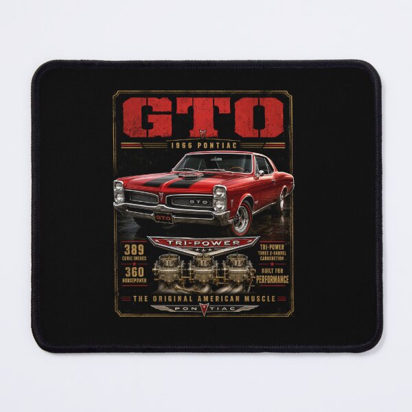 Item preview, 1966 Pontiac GTO Tri-Power Classic Muscle Car Vintage Art designed and sold by TheArtOfCar.