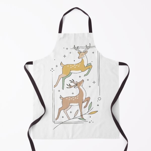 Item preview, Celestial Deer Duo - Minimalist Mystical Moon & Stars Wildlife Art designed and sold by BestChoiceService.