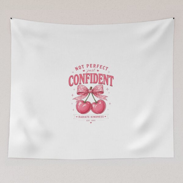 Item preview, Not Perfect Just Confident Cherry Coquette Design designed and sold by AveniaOficial.
