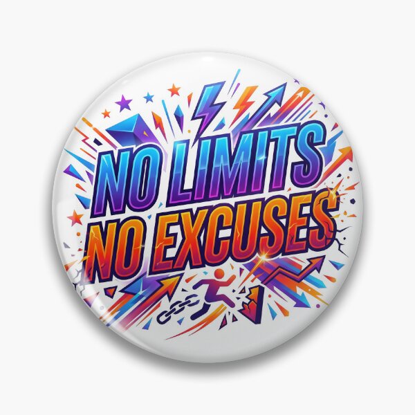 Item preview, no limits, no excuses, empowerment, dream big designed and sold by TrueArtVibes.