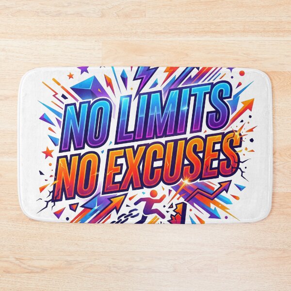 Item preview, no limits, no excuses, empowerment, dream big designed and sold by TrueArtVibes.