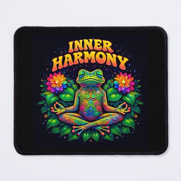Item preview, Inner Harmony Psychedelic Meditating Frog Spiritual designed and sold by Myra365Art.