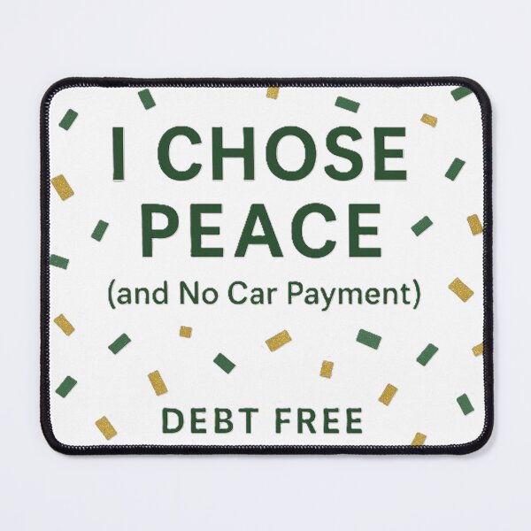 Item preview, Debt Free Journey, perfect gift after becoming debt free designed and sold by BrokeNoMoreCo.