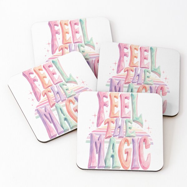 Artikelvorschau, Feel The Magic – Pastell Retro Typografie Design entworfen und verkauft von Fernhaven.