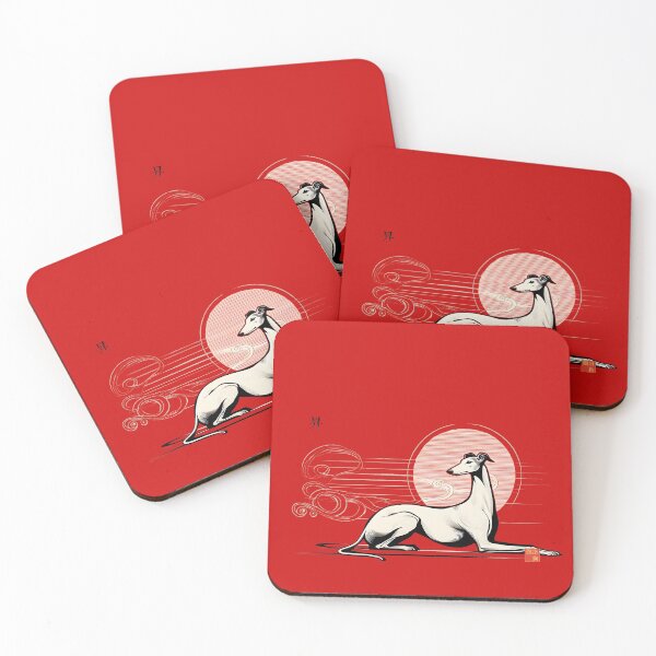 Item preview, GALOGO - Lunar Greyhound IV – Rising Sun designed and sold by GALOGO – Art for Sighthounds & Animal Welfare.