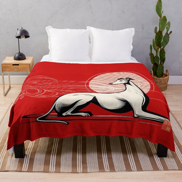 Item preview, GALOGO - Lunar Greyhound IV – Rising Sun designed and sold by GALOGO – Art for Sighthounds & Animal Welfare.