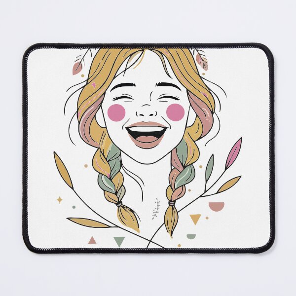 Item preview, Happy Boho Celestial Girl - Minimalist Braided Starry Goddess Art designed and sold by BestChoiceService.