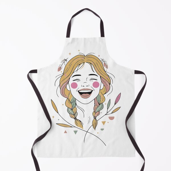 Item preview, Happy Boho Celestial Girl - Minimalist Braided Starry Goddess Art designed and sold by BestChoiceService.