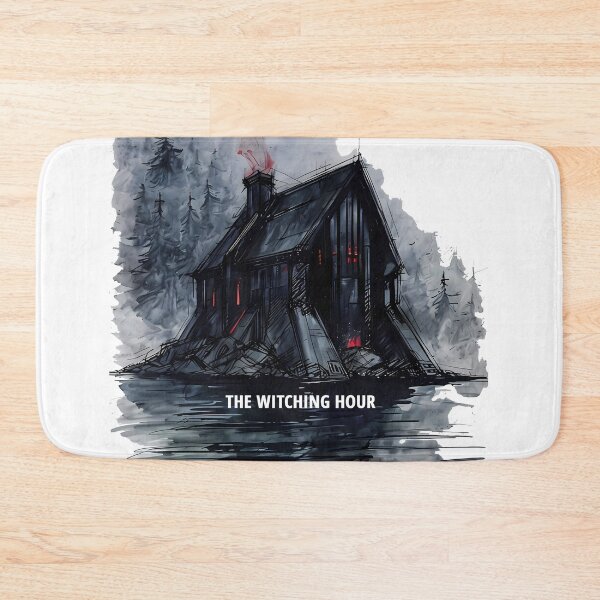 Item preview, THE WITCHING HOUR - Dark Brutalist Forest Cabin designed and sold by Modern Nest Art.