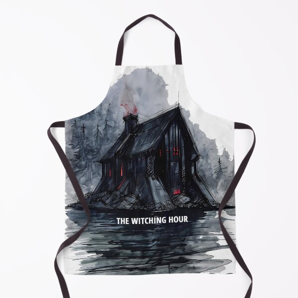Item preview, THE WITCHING HOUR - Dark Brutalist Forest Cabin designed and sold by Modern Nest Art.