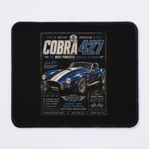 Item preview, 1965 Shelby Cobra 427 S/C Most Powerful Roadster Classic Vintage Racing Art designed and sold by TheArtOfCar.