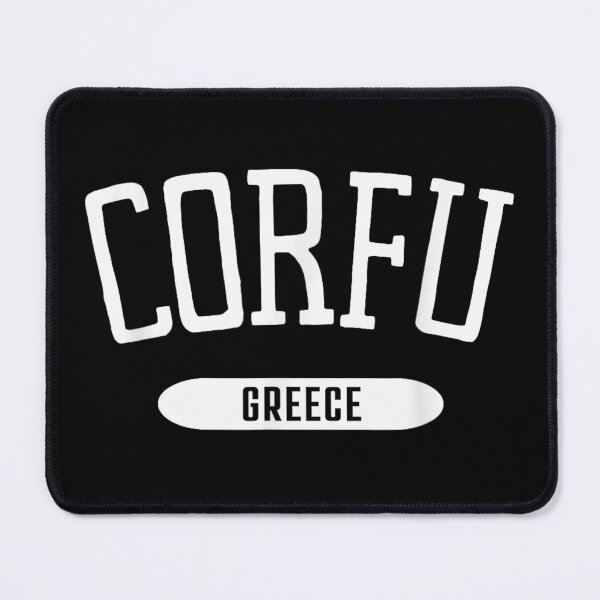Item preview, Vintage Corfu Greece Island Travel Souvenir Varsity College Style Typography Design designed and sold by StanaLuis.