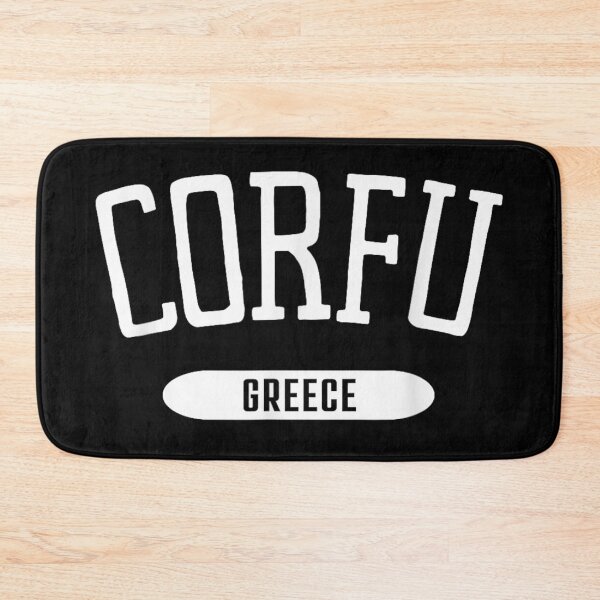 Item preview, Vintage Corfu Greece Island Travel Souvenir Varsity College Style Typography Design designed and sold by StanaLuis.