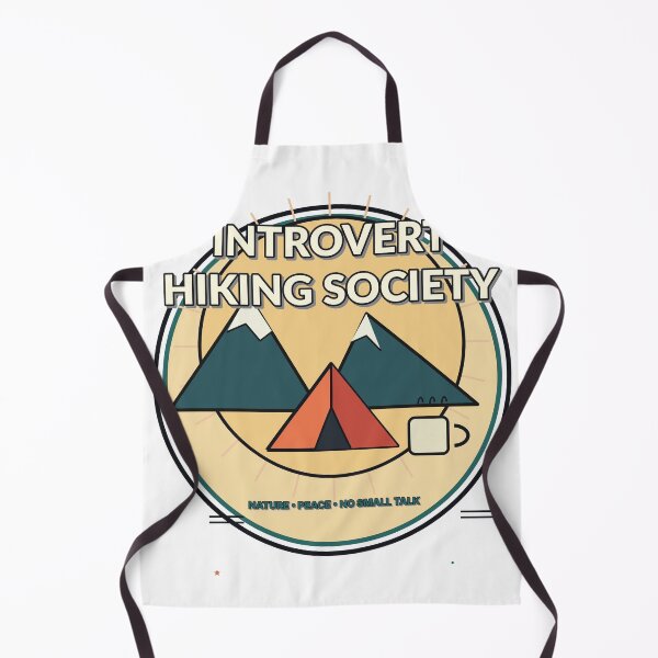Item preview, Introvert Hiking Society Nature Peace Design designed and sold by Cozy Oddities Studio.