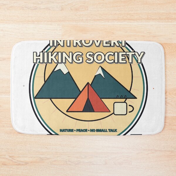 Item preview, Introvert Hiking Society Diseño de Naturaleza y Paz designed and sold by Cozy Oddities Studio.