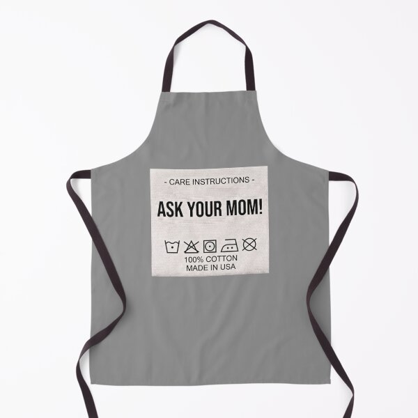 Item preview, Ask Your Mom Laundry Care Funny Label designed and sold by Coon & Momo.