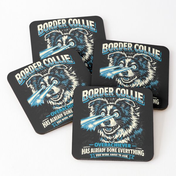 Item preview, Border Collie Overachiever Already Done Everything – Funny Intense Art | Border Collie Gift designed and sold by irfanshikh.