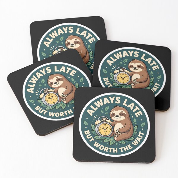 Item preview, Cute Sloth Always Late Sticker designed and sold by AbanoubStore.