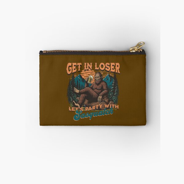 Item preview, Get In Loser Let’s Party With Sasquatch Shirt, Funny Bigfoot Camping Beer Graphic Tee, Retro Outdoors Humor Gift designed and sold by GraphicsMark.