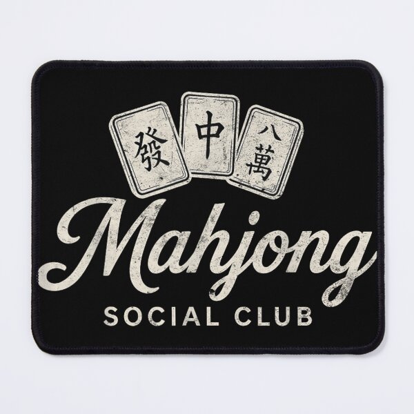 Item preview, Vintage Mahjong Social Club Traditional Chinese Game Tiles Retro Aesthetic Design designed and sold by StanaLuis.