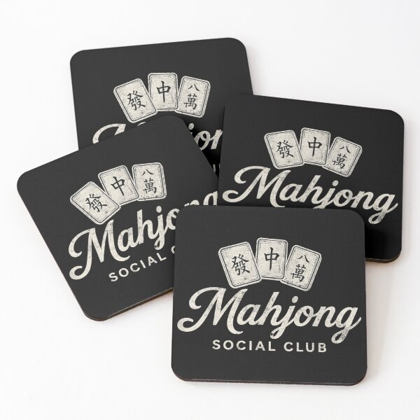 Item preview, Vintage Mahjong Social Club Traditional Chinese Game Tiles Retro Aesthetic Design designed and sold by StanaLuis.