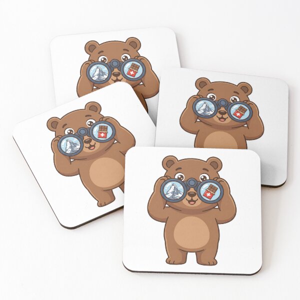 Item preview, Cute Bear Swiss Adventure Illustration designed and sold by AbanoubStore.