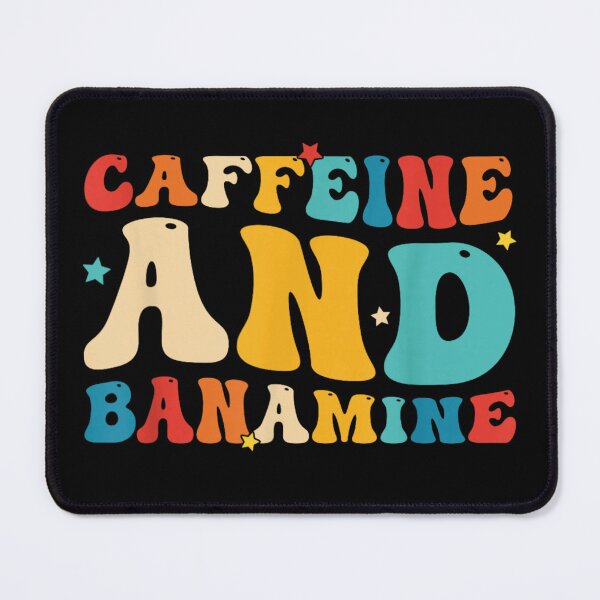 Item preview, Groovy Caffeine And Banamine Retro 70s Wavy Typography Vet Tech Gift designed and sold by StanaLuis.