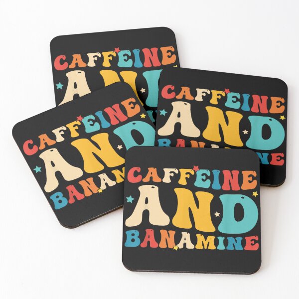 Item preview, Groovy Caffeine And Banamine Retro 70s Wavy Typography Vet Tech Gift designed and sold by StanaLuis.