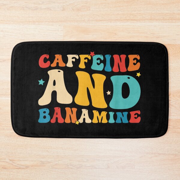 Item preview, Groovy Caffeine And Banamine Retro 70s Wavy Typography Vet Tech Gift designed and sold by StanaLuis.