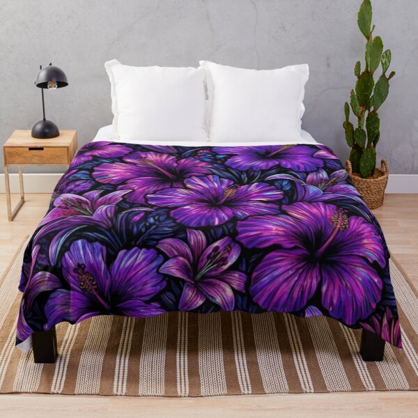 Item preview, Purple Lilies and Hibiscus designed and sold by EpicFoxArt.