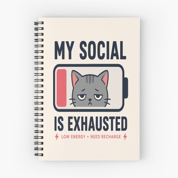 Item preview, Low Social Battery Cat Funny Introvert Graphic designed and sold by ArtoryNest.
