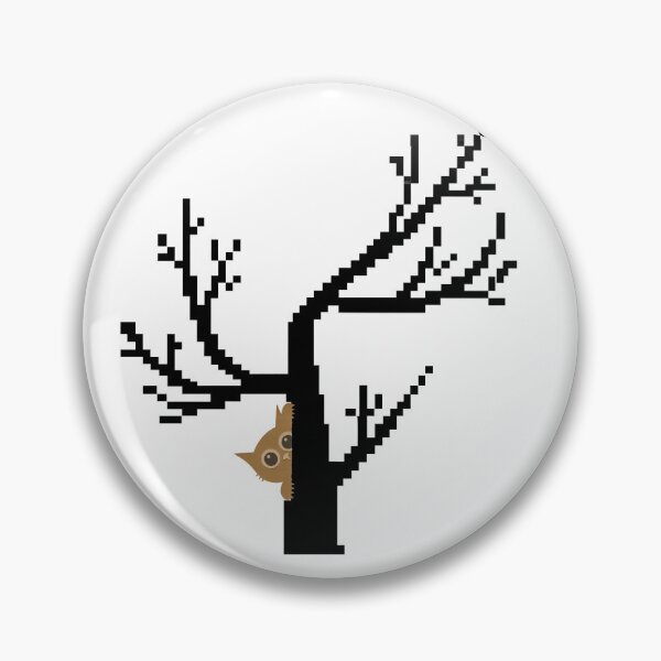 Item preview, Peekaboo Cat and Pixel Tree designed and sold by Chameleon by Ewa .