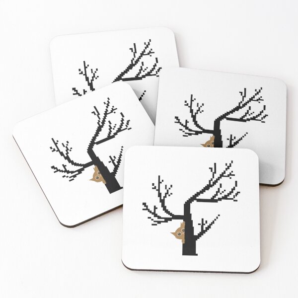 Item preview, Peekaboo Cat and Pixel Tree designed and sold by Chameleon by Ewa .