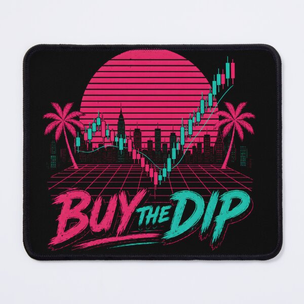 Item preview, Buy The Dip Retro Trading Chart Synthwave Aesthetic designed and sold by PatysArt.